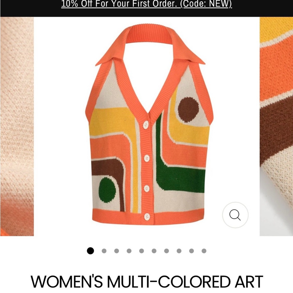 Vibrant Retro-Inspired Crop Top